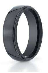 Men's Black Serenite Wedding Ring